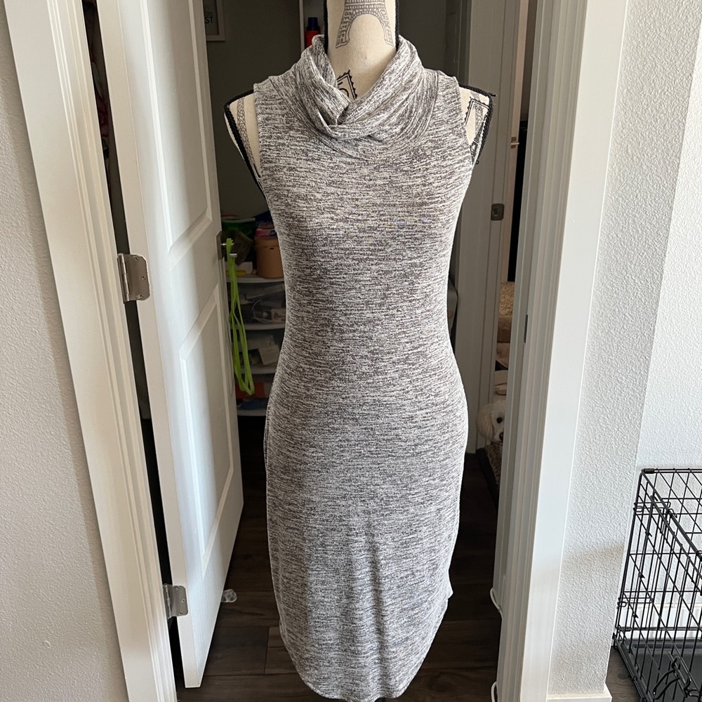 Like New Leith Cowl Neck Midi Dress